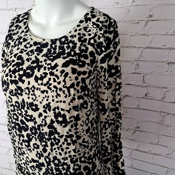 J. Crew Jules Shift Dress in Snowcat Print - Picture 4 of 11